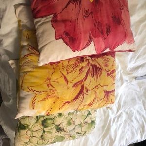 Pottery Barn set of 3 pillow covers